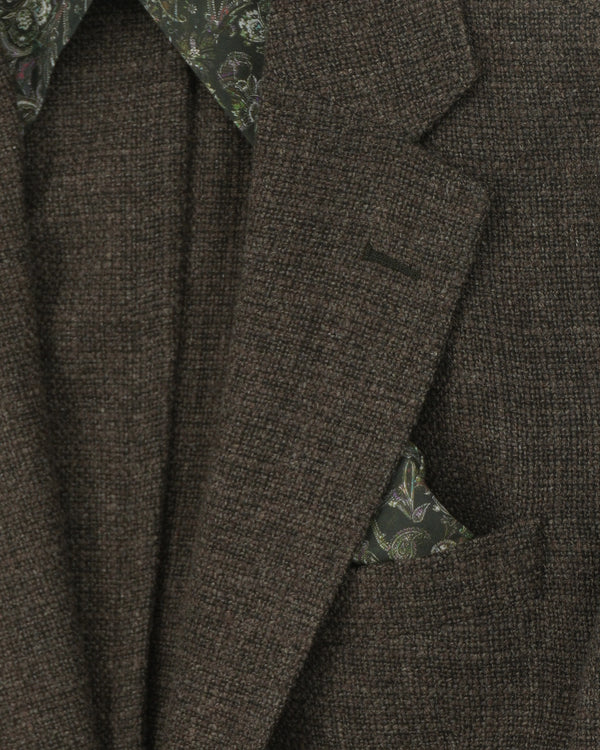 Sand Jacket Pure Wool Dark Brown