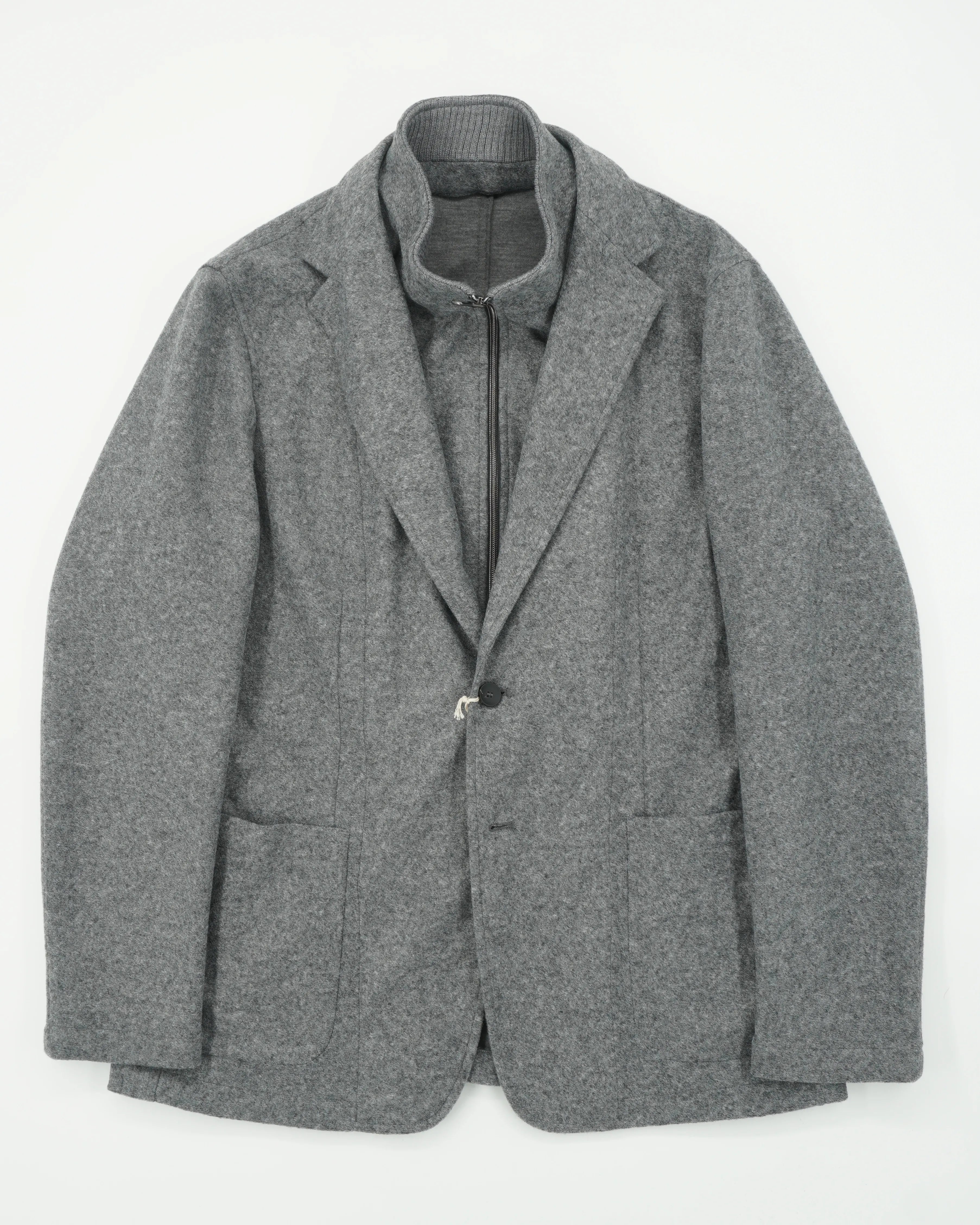 Fradi Jacket Bib Melange Medium Grey