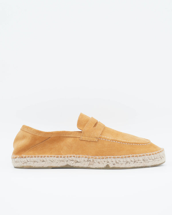 Espadrilles Penny Loafer Suede Orange
