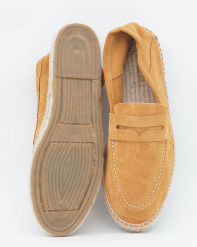 Espadrilles Penny Loafer Suede Orange