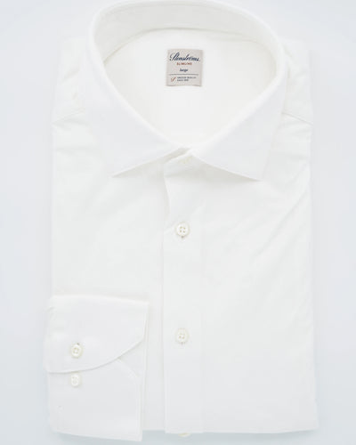 Stenströms Shirt Luxury Jersey White