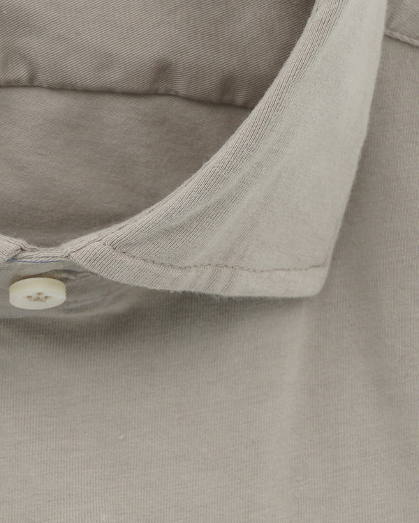 Sonrisa Shirt Washed Cotton Jersey Light Beige