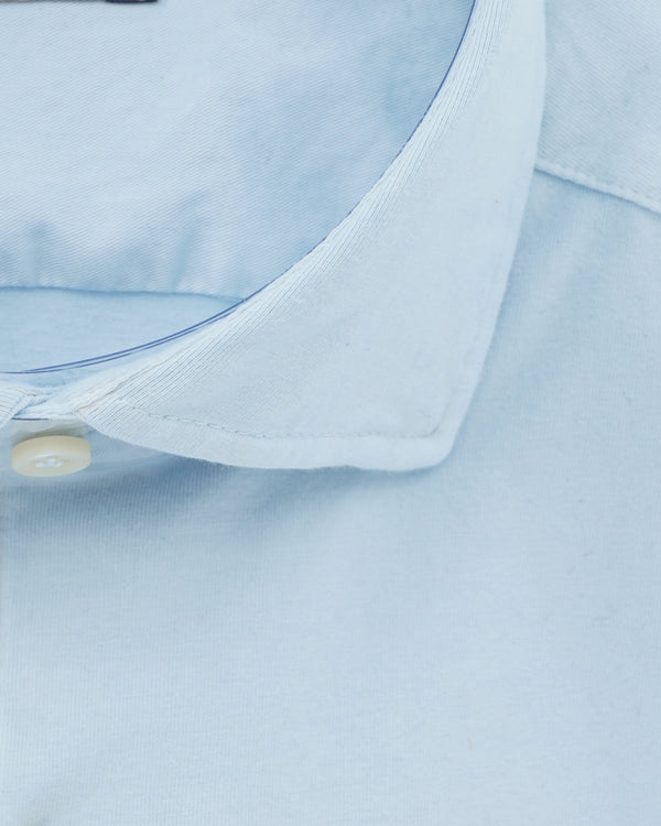 Sonrisa Shirt Washed Cotton Jersey Light Blue