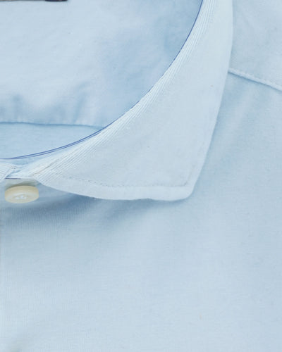 Sonrisa Shirt Washed Cotton Jersey Light Blue