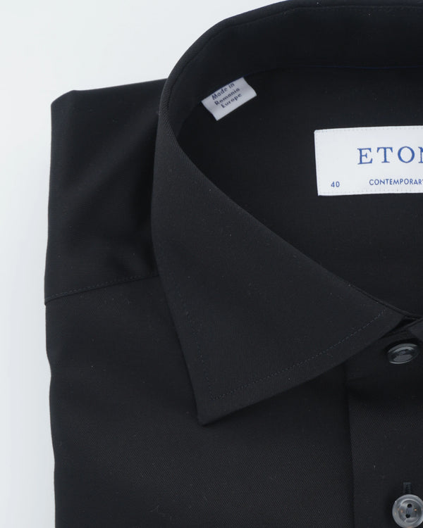 Eton Shirt Signature Twill Contemporary Fit Black