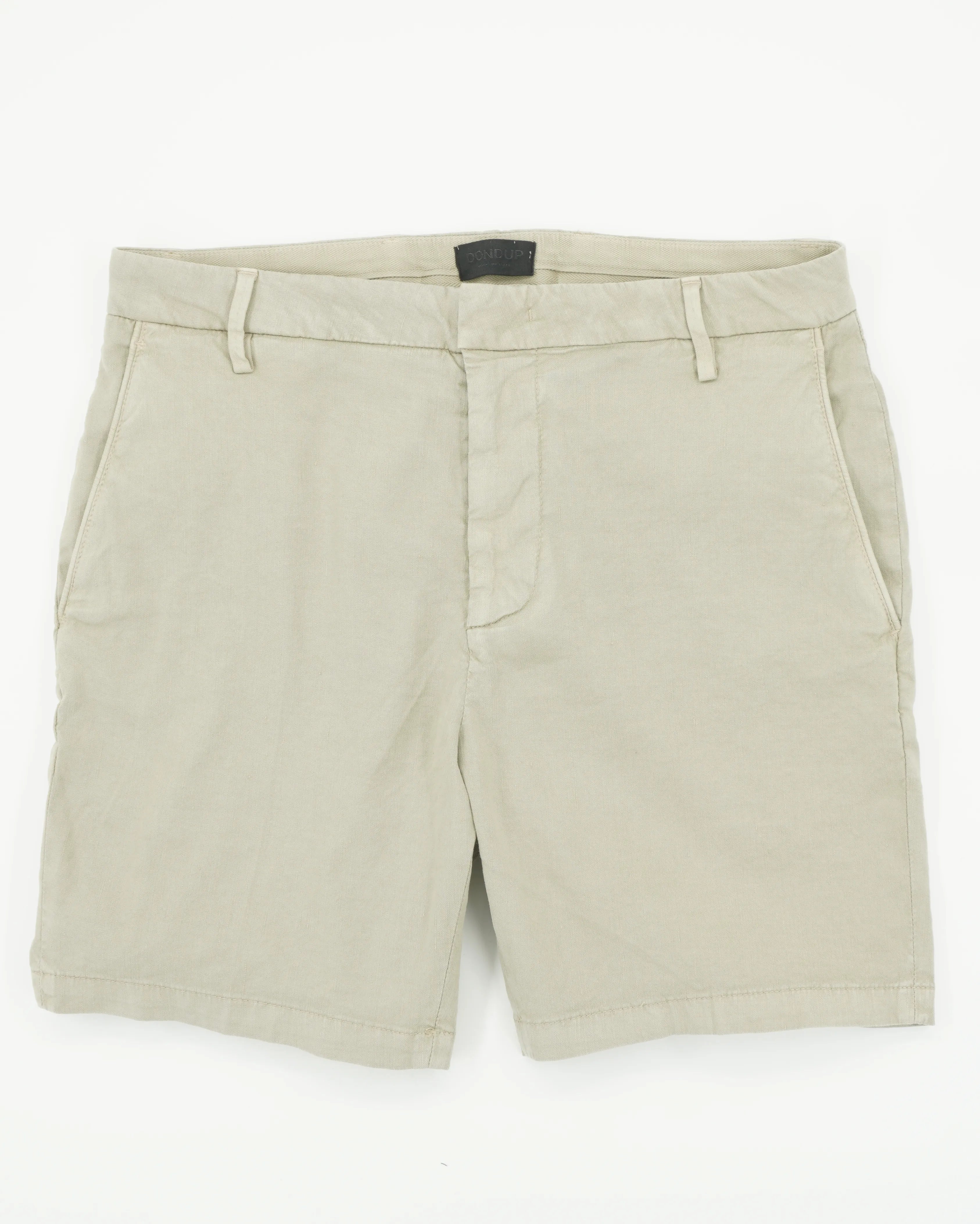 Dondup Shorts Linen Blend Stretch Beige