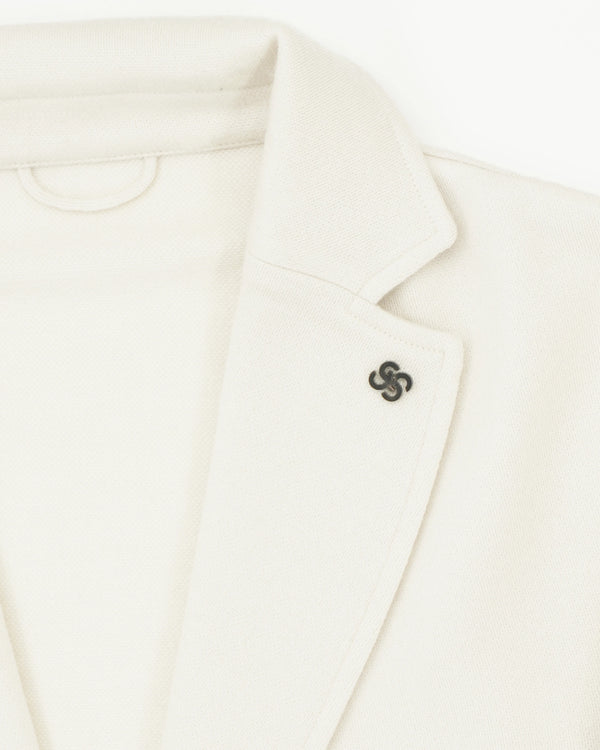 Gran Sasso Knitted Jacket Virgin Wool Cream