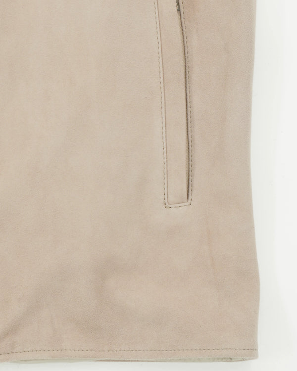 Zonda Vest Suede Unpadded Light Beige