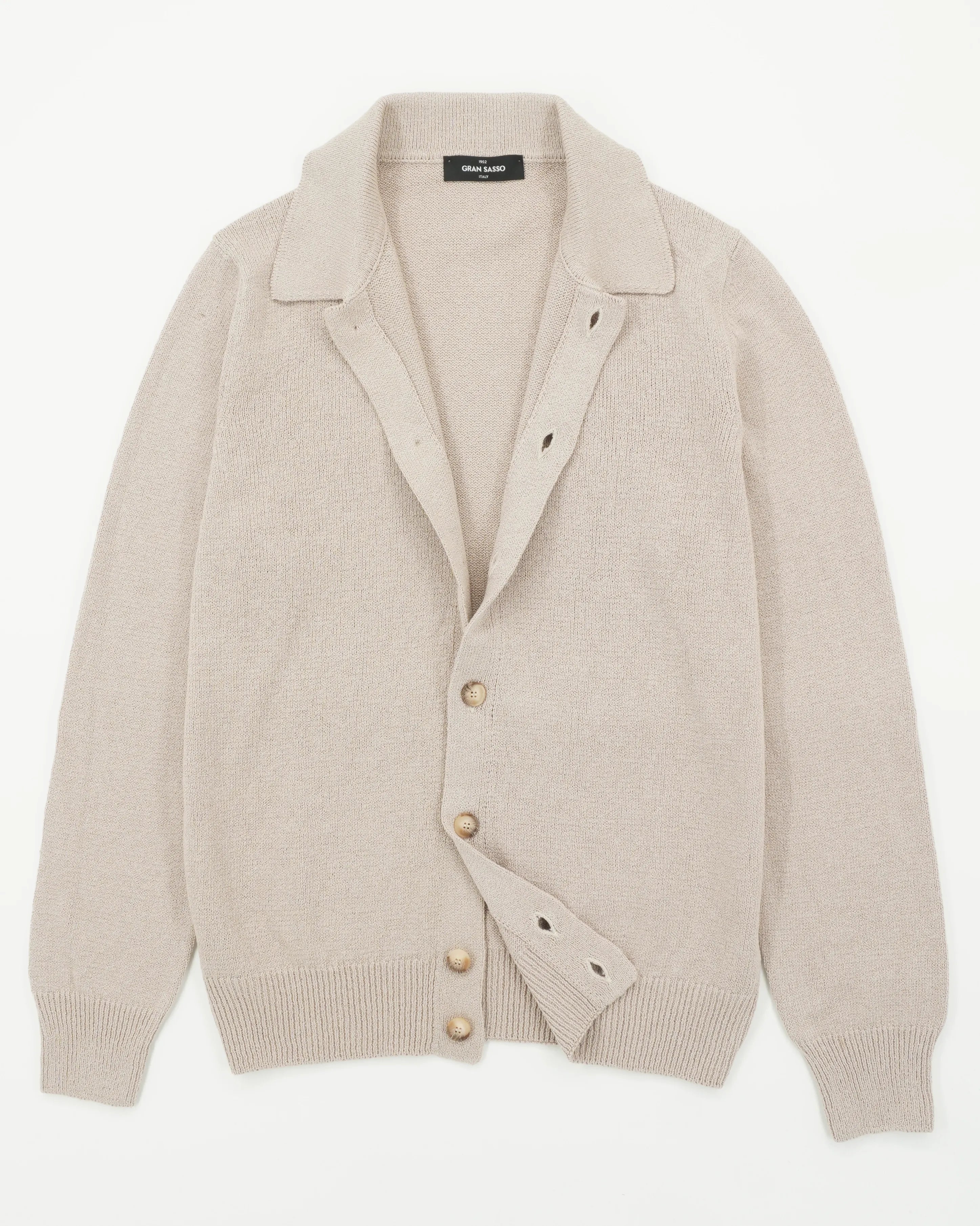 Gran Sasso Cardigan Cotton Cashmere Light Beige