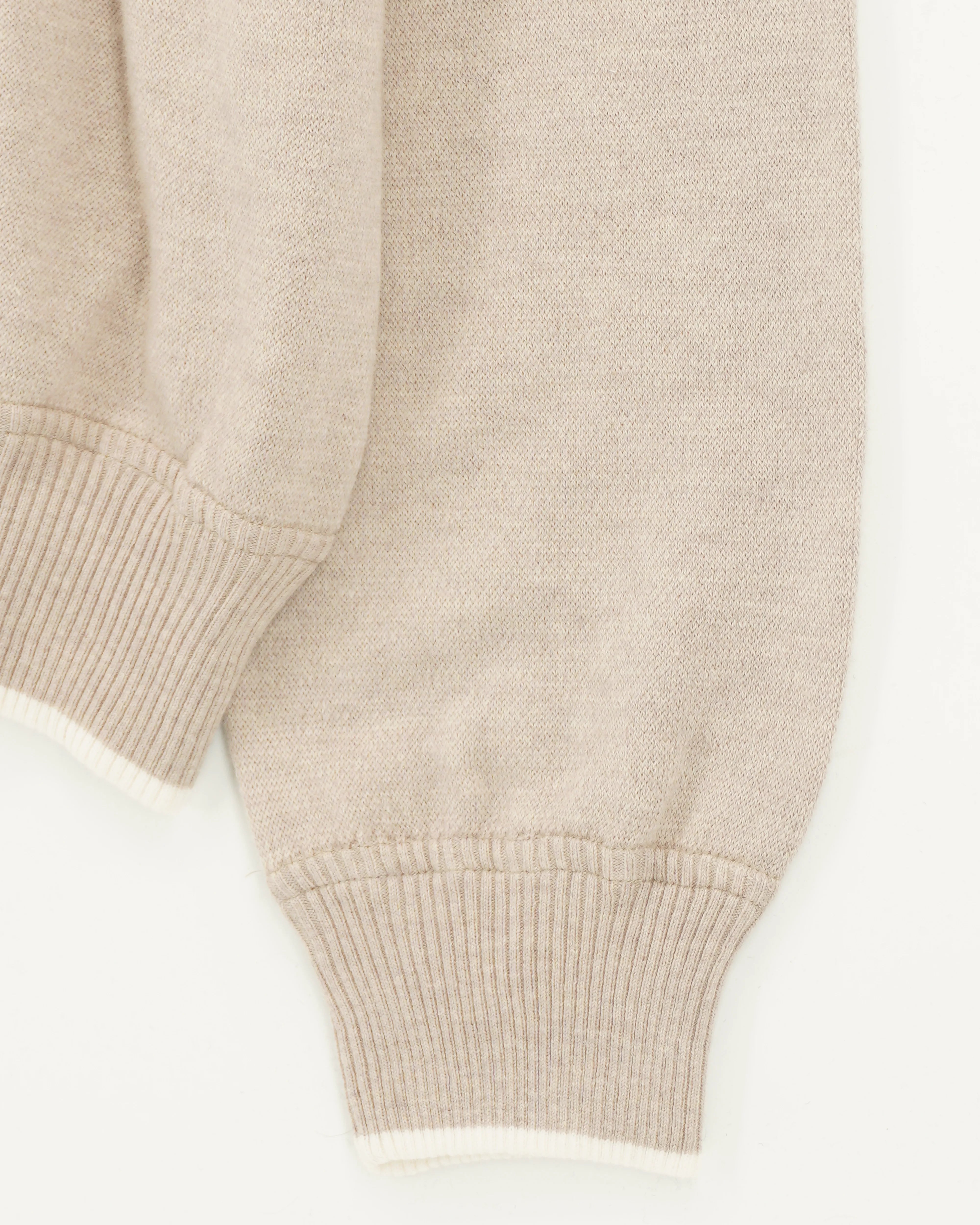 Gran Sasso Hoodie Cotton Cashmere Beige