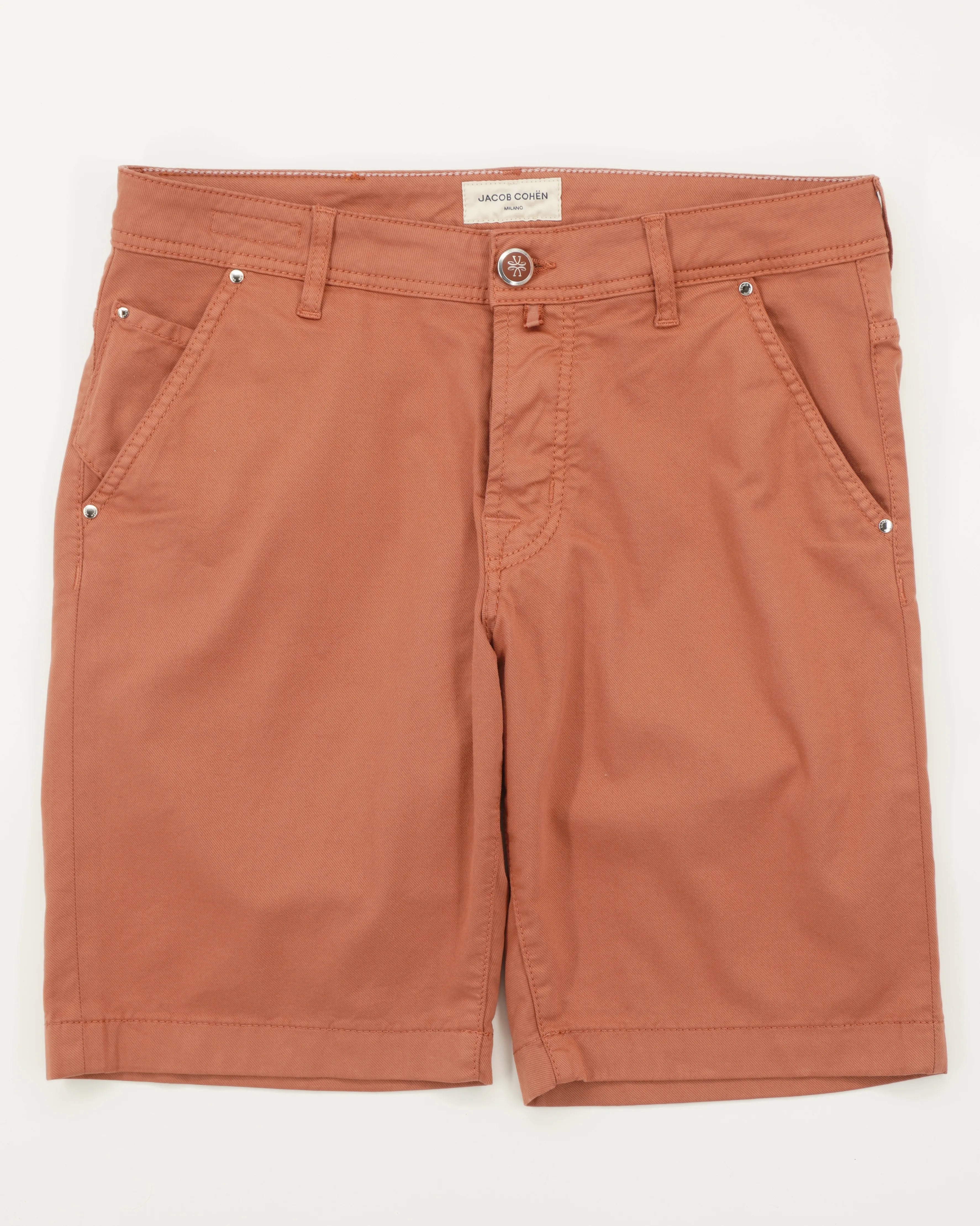 Jacob Cohen Shorts Lou Garment Dyed Terracotta