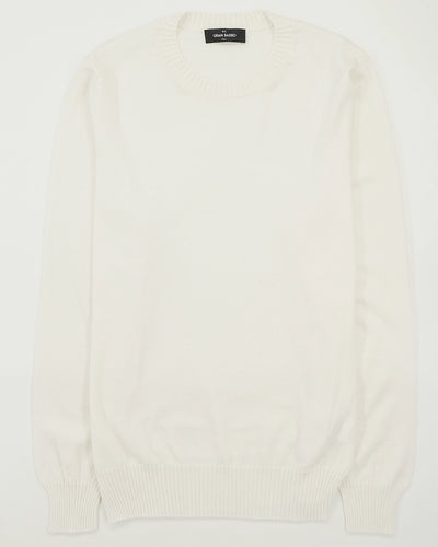 Gran Sasso Pullover Cotton Cashmere White