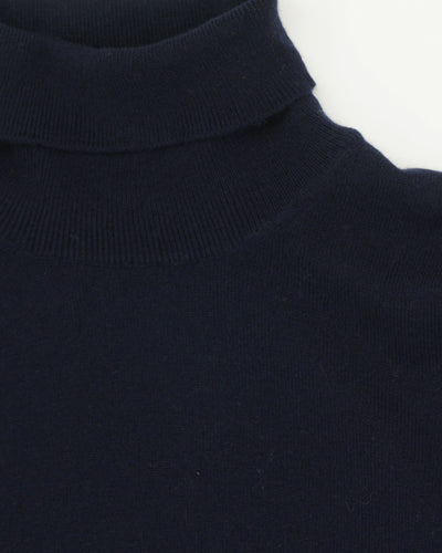 Gran Sasso Turtleneck Wool Cashmere Navy