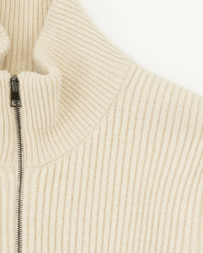 GRP Full Zip Wool Cashmere Beige