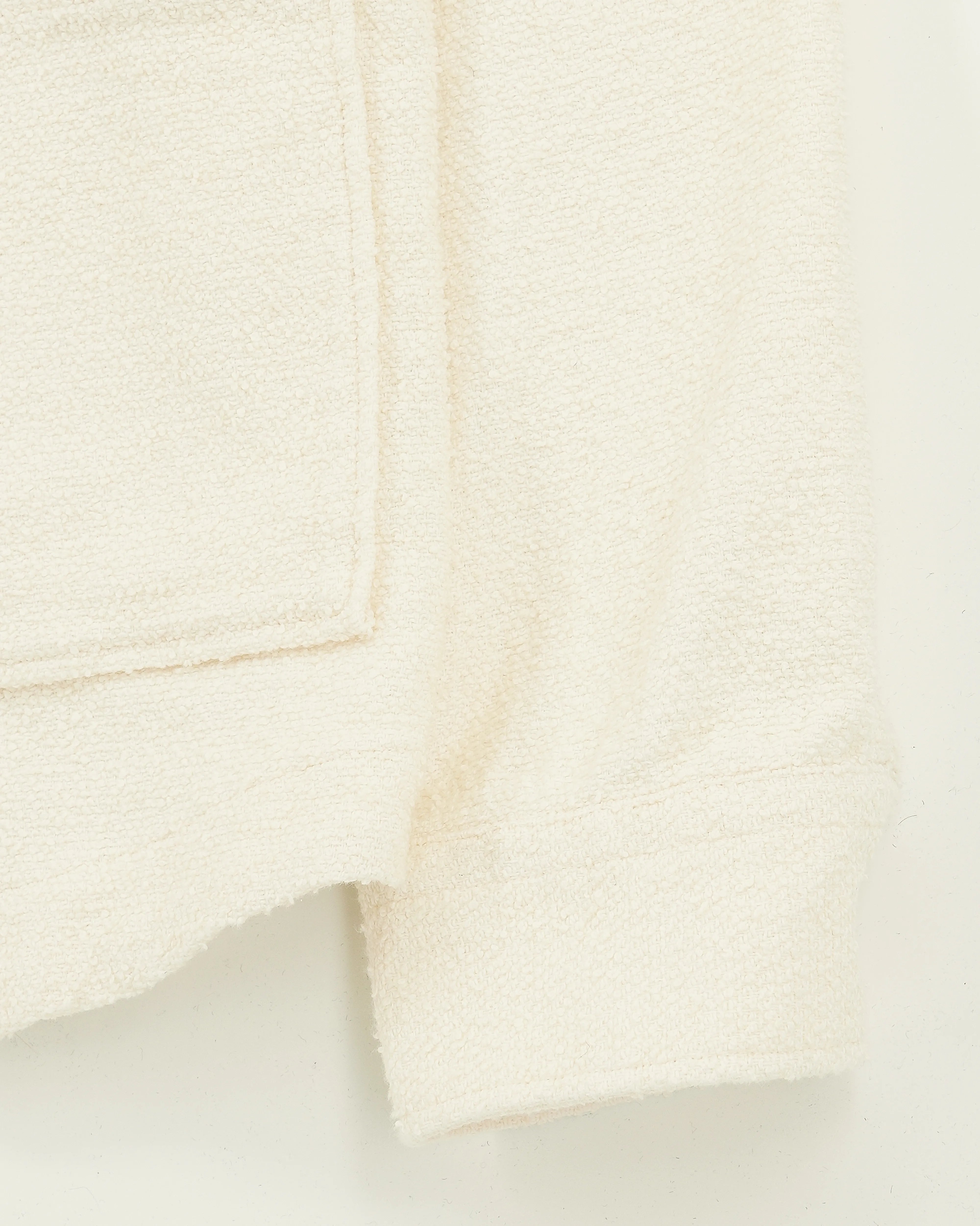 Xacus Overshirt Boucle Cream White