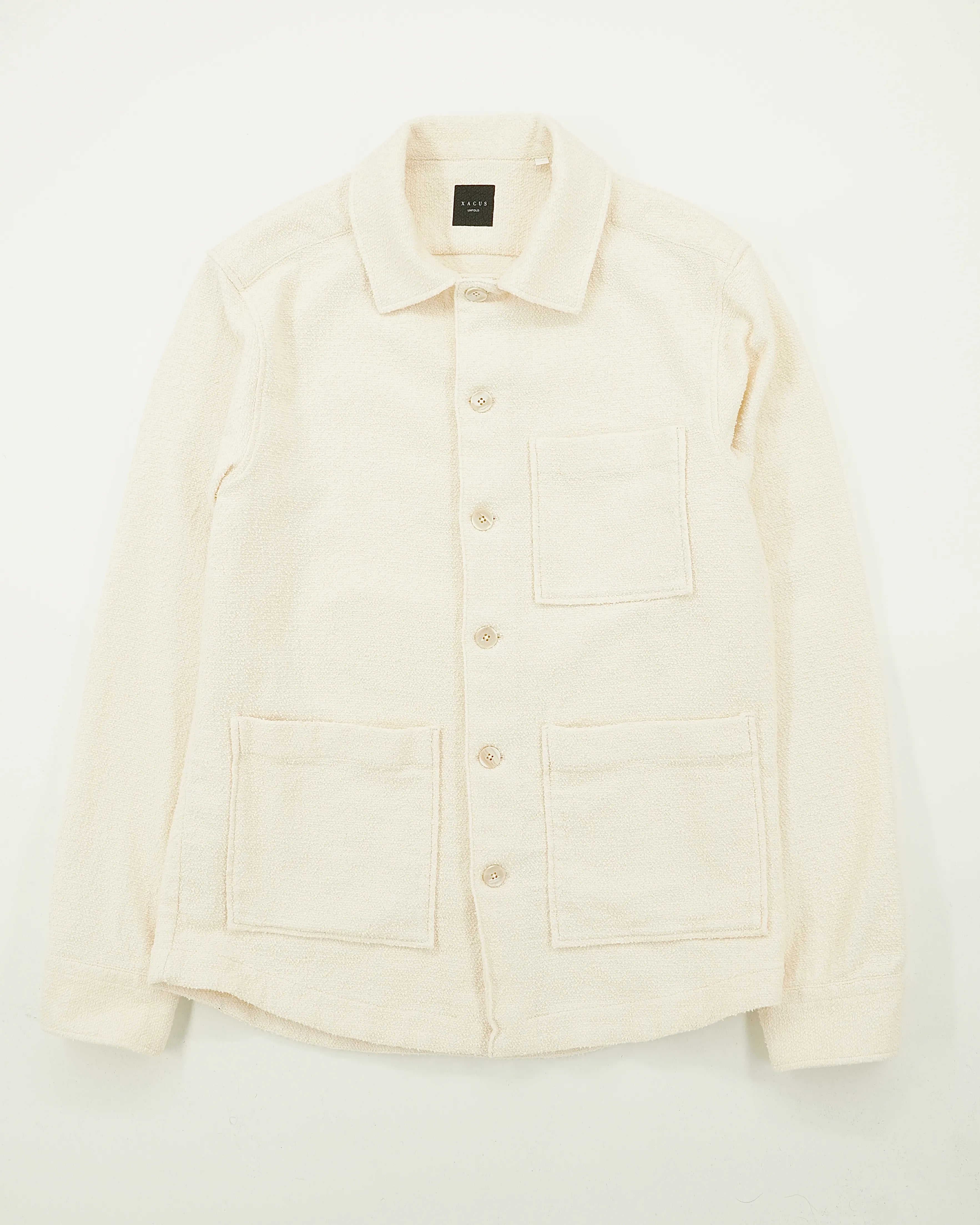 Xacus Overshirt Boucle Cream White