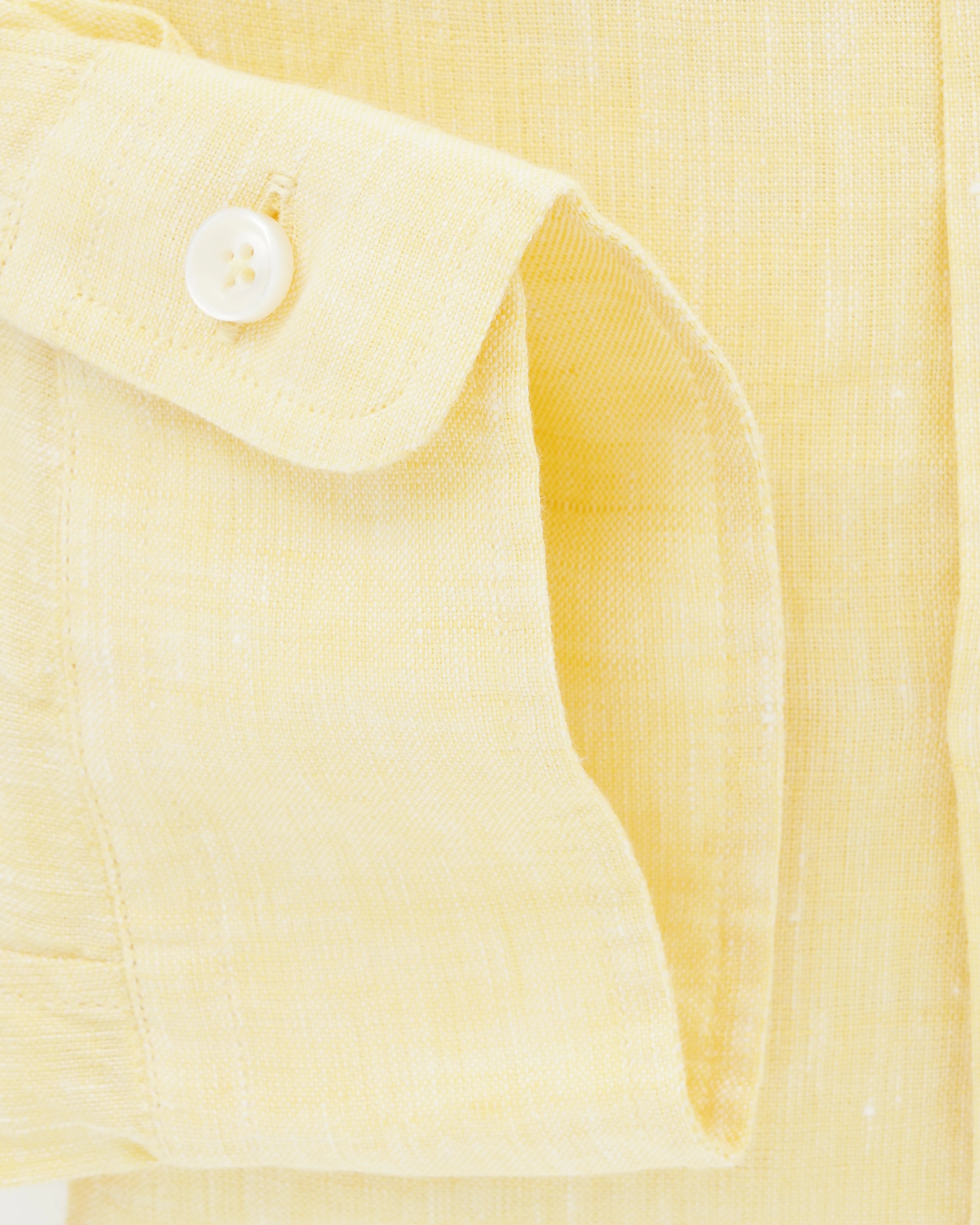 Xacus Shirt Pure Linen Slim Fit Yellow