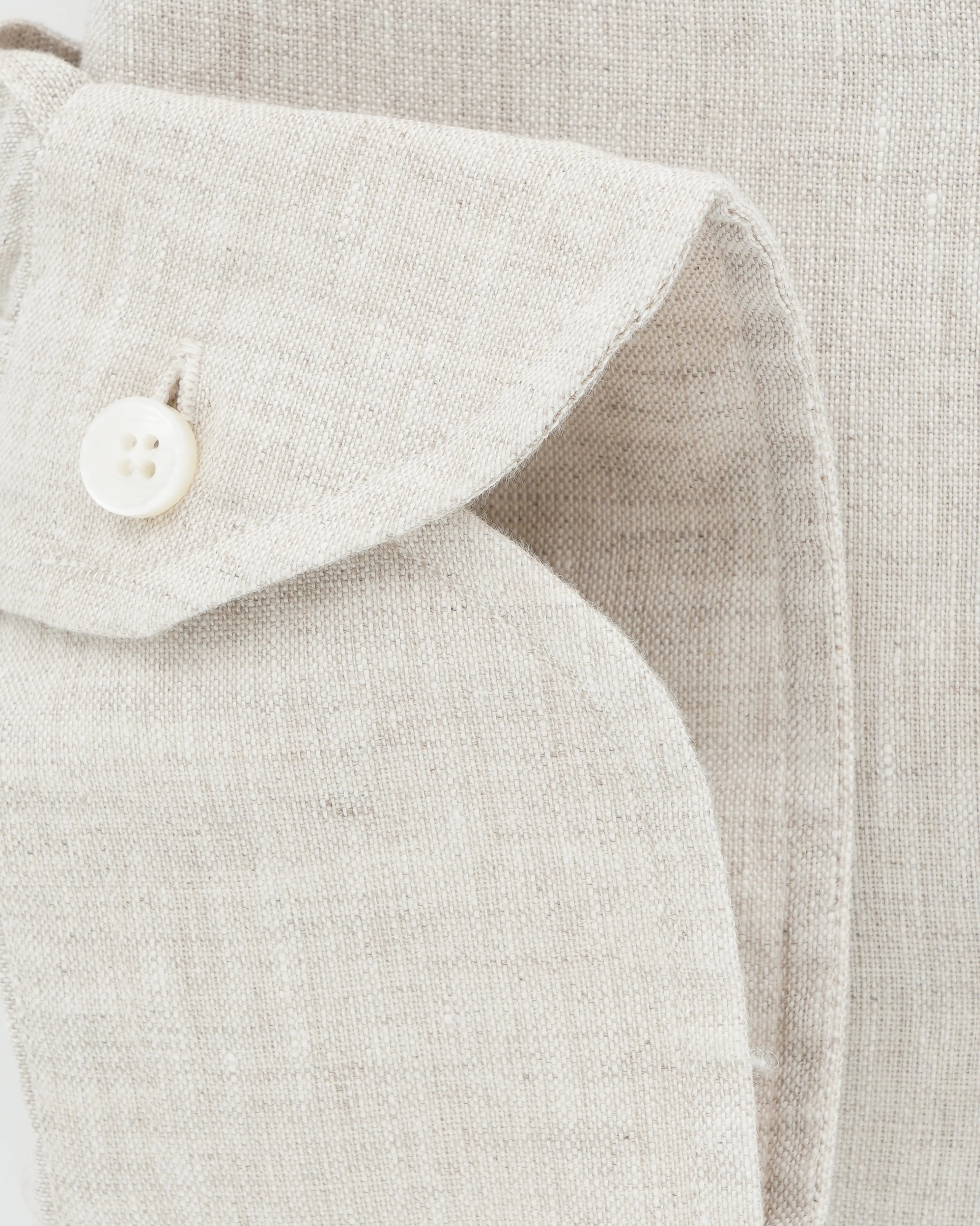 Xacus Shirt Pure Linen Regular Fit Light Beige