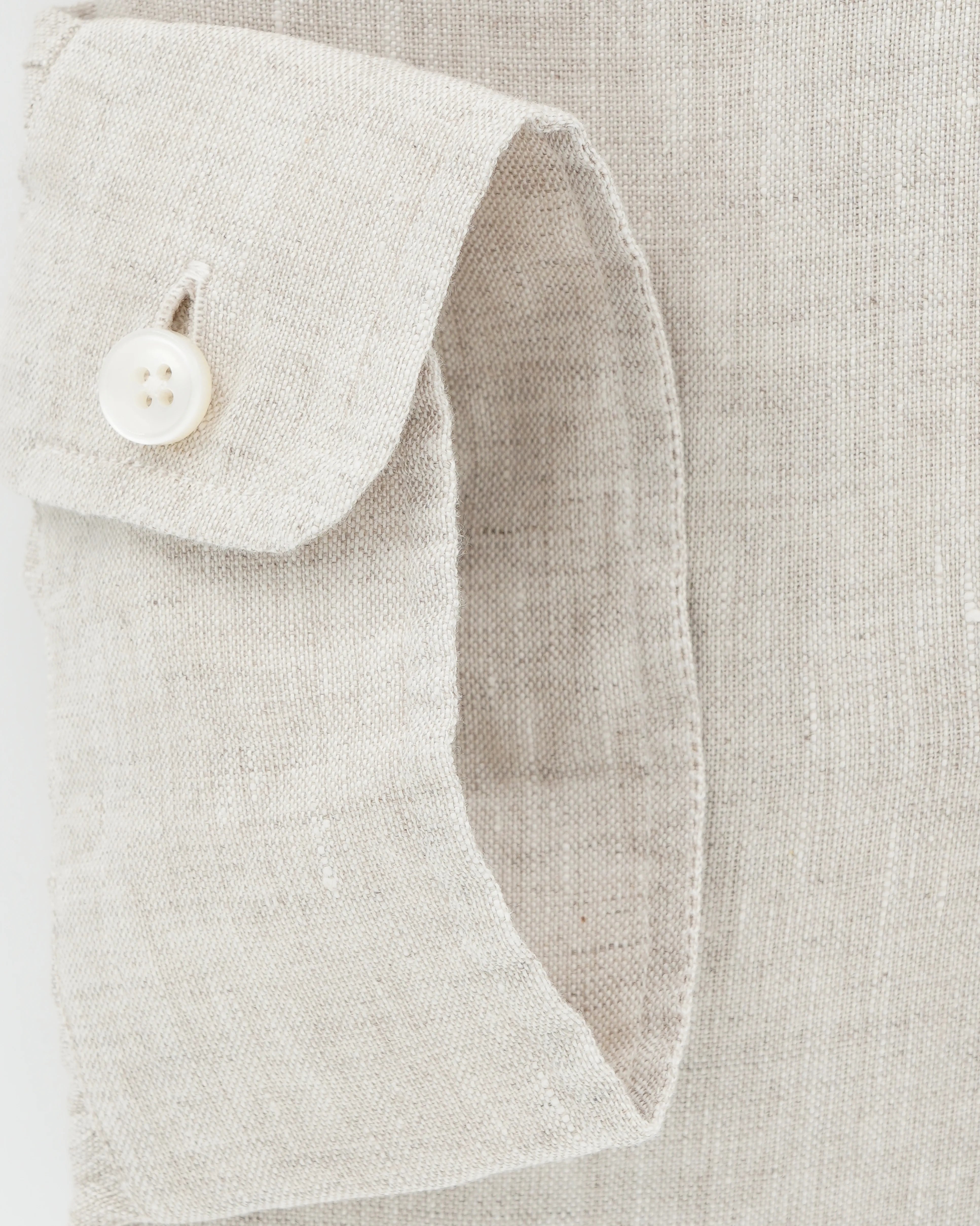 Xacus Shirt Pure Linen Slim Fit Light Beige