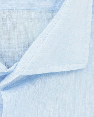 Xacus Shirt Pure Linen Regular Fit Light Blue