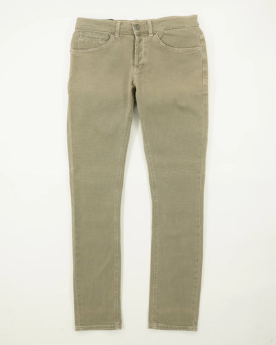 Dondup George Garment Dyed Cotton Stretch Green