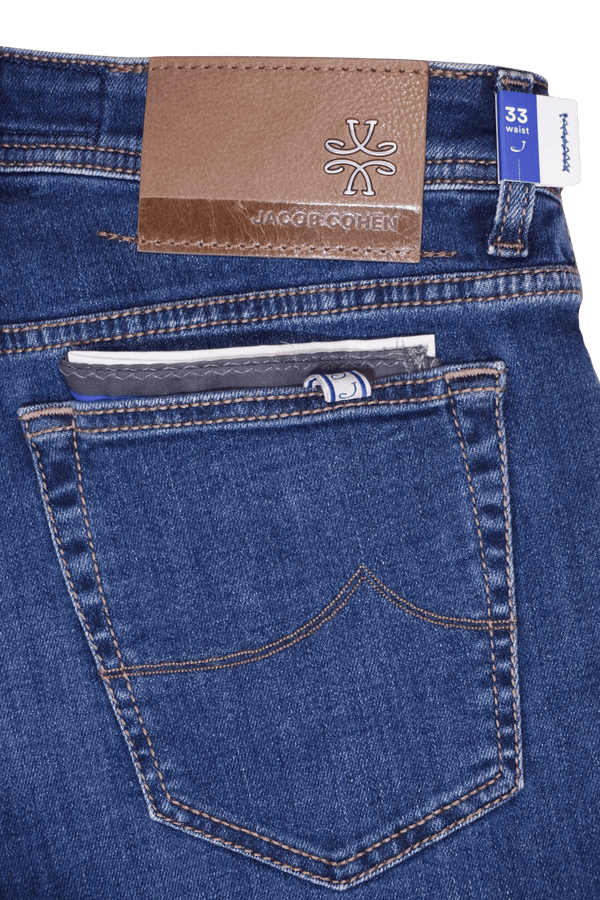 Jacob Cohen Bard Mid Blue Stretch Denim