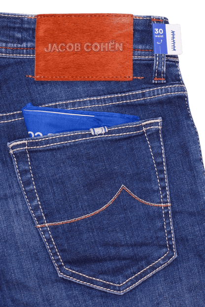 Jacob Cohen Bard Mid Blue Stretch Denim