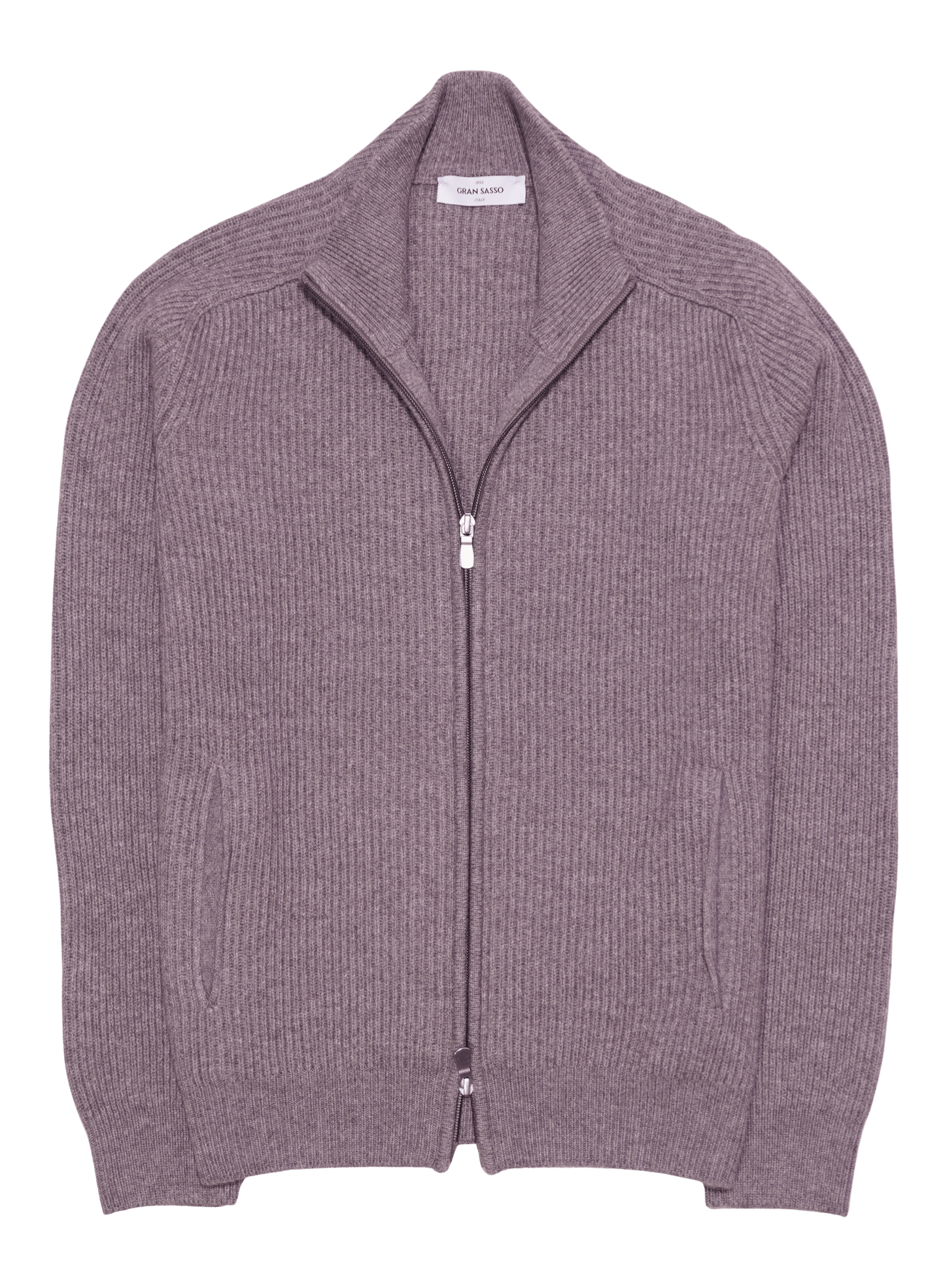 Gran Sasso Wool Cashmere Zip Taupe