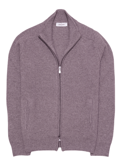 Gran Sasso Wool Cashmere Zip Taupe