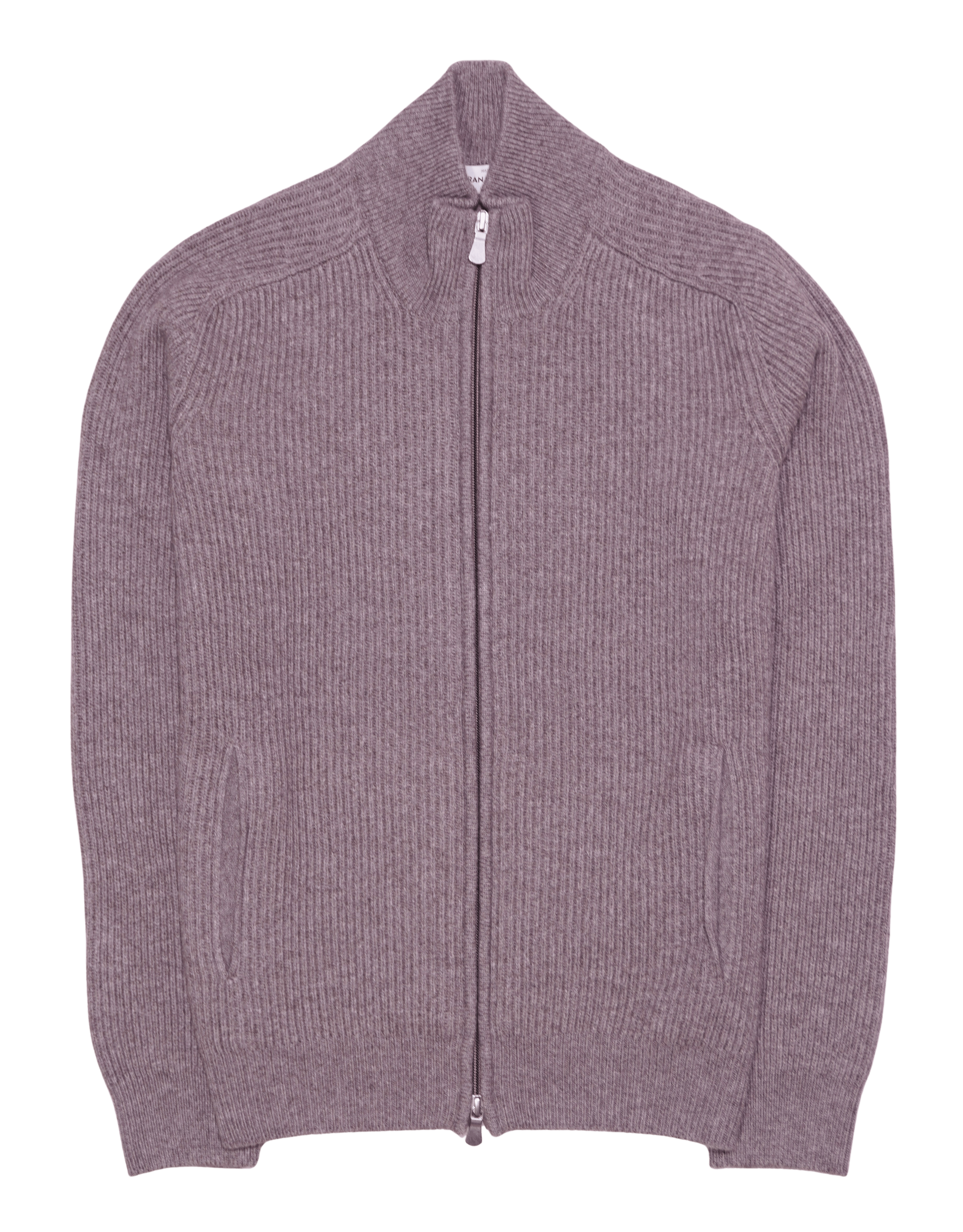 Gran Sasso Wool Cashmere Zip Taupe
