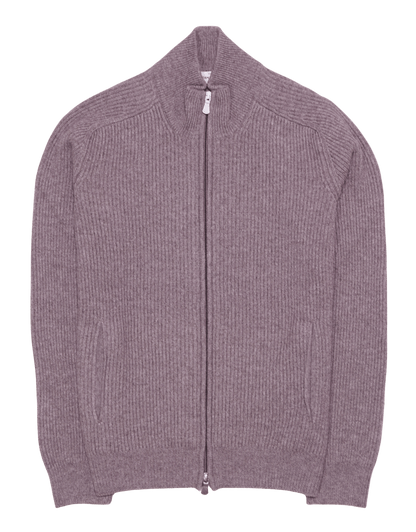 Gran Sasso Wool Cashmere Zip Taupe