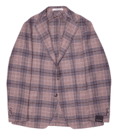 Tagliatore Jacket Check Blue Beige