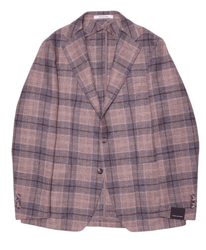 Tagliatore Jacket Check Blue Beige