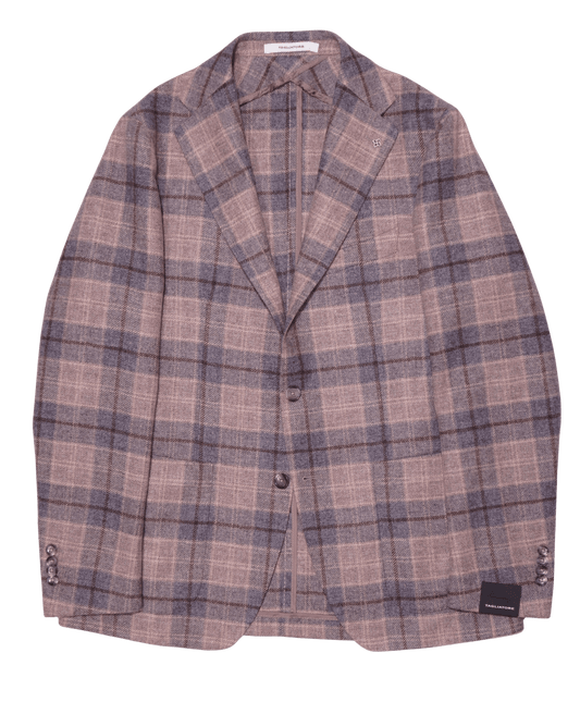Tagliatore Jacket Check Blue Beige