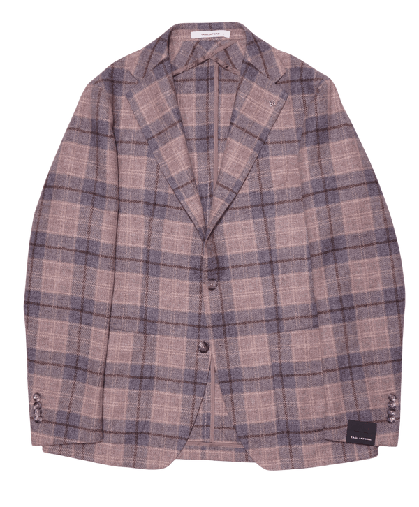 Tagliatore Jacket Check Blue Beige