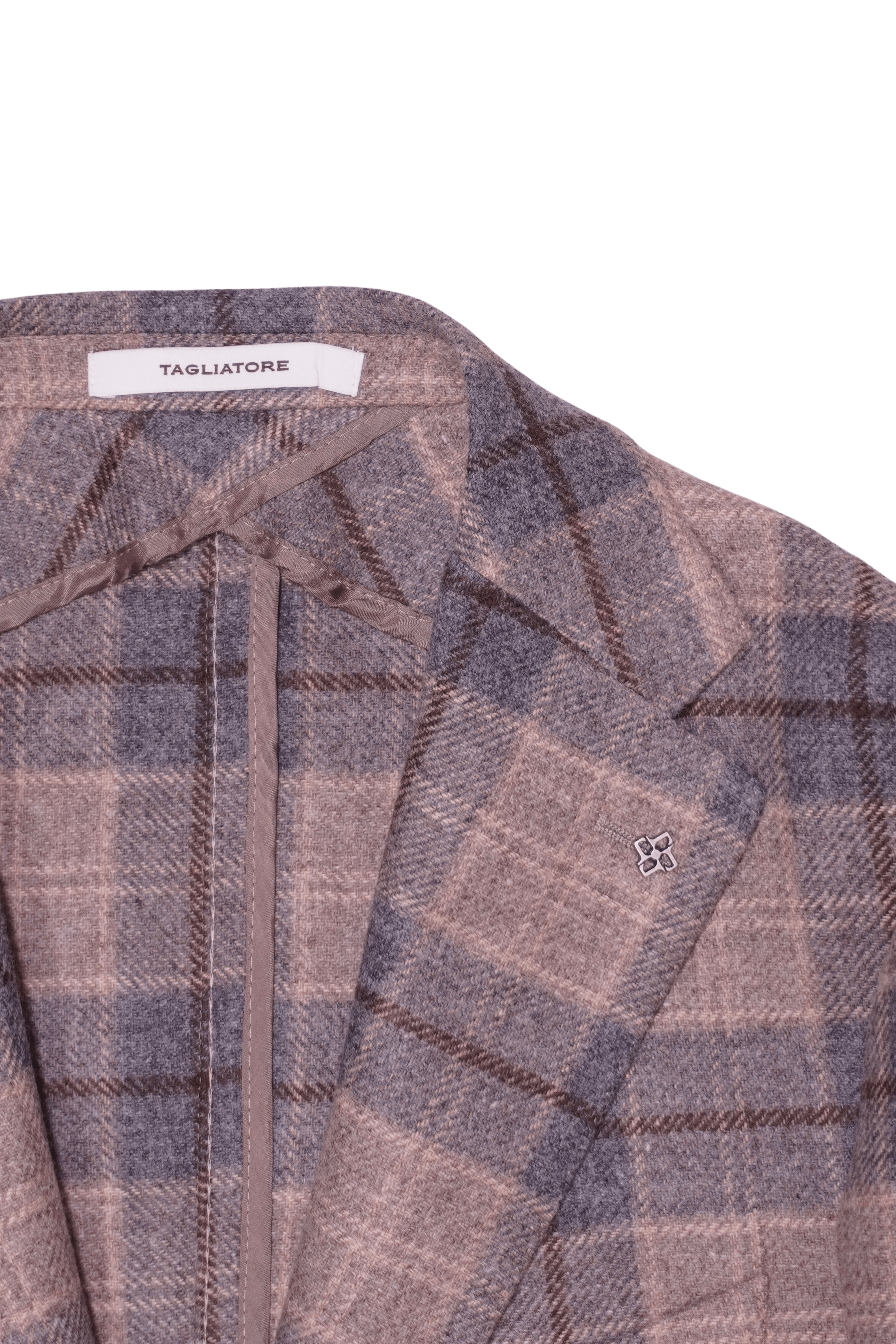 Tagliatore Jacket Check Blue Beige