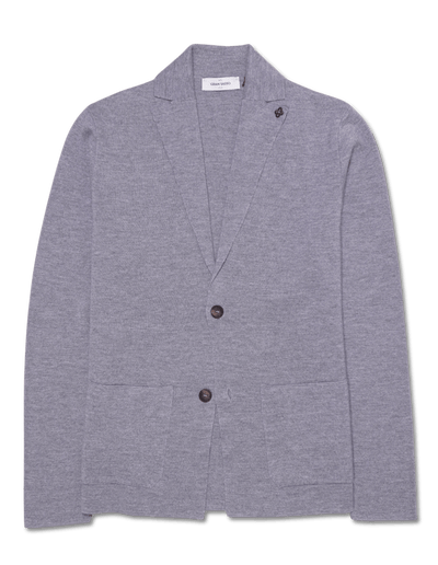 Gran Sasso Milano Knit Blazer Light Grey