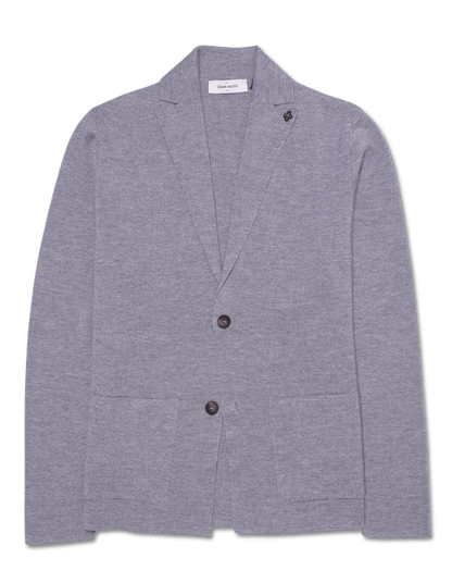 Gran Sasso Milano Knit Blazer Light Grey
