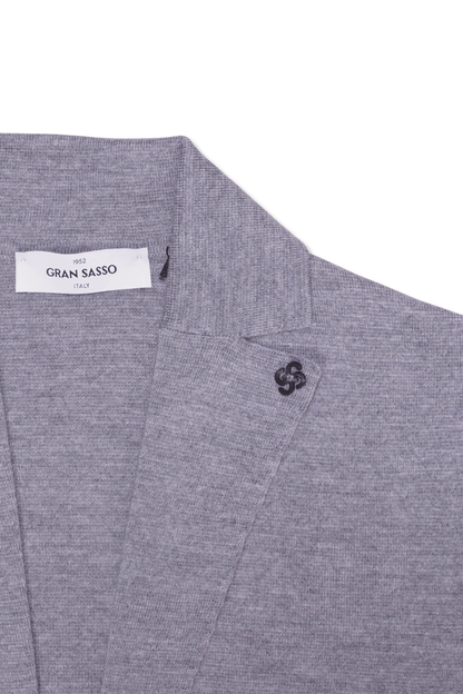 Gran Sasso Milano Knit Blazer Light Grey