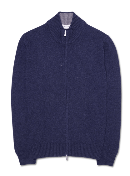 Gran Sasso Mock Zip Blue