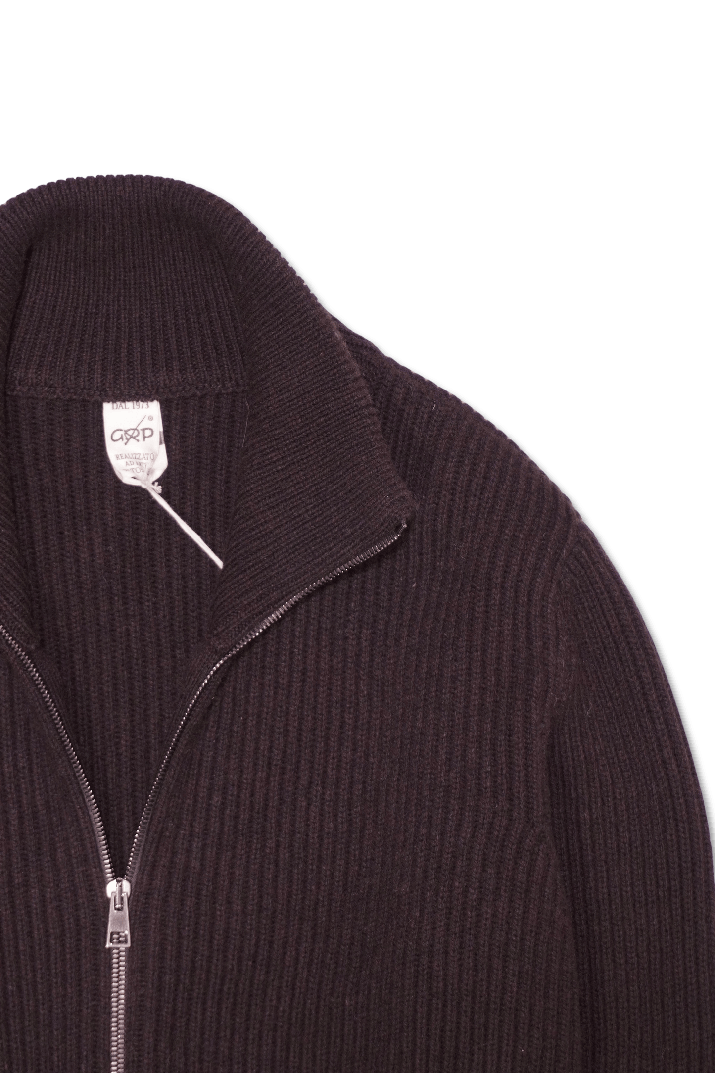 GRP Full Zip Wool Cashmere Brown
