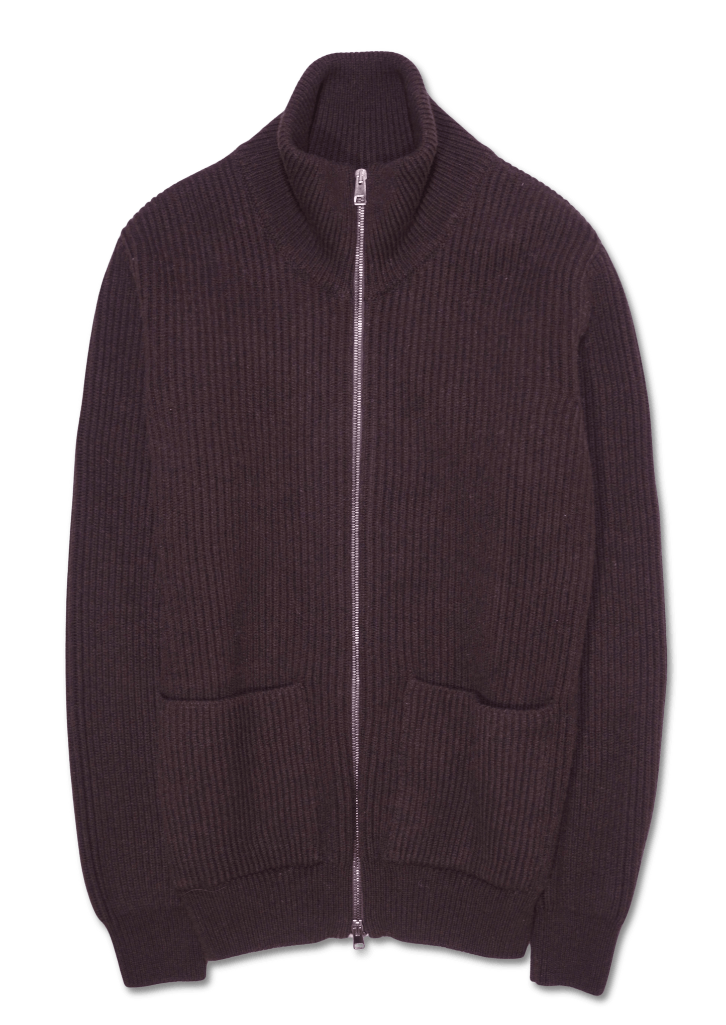 GRP Full Zip Wool Cashmere Brown