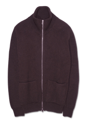 GRP Full Zip Wool Cashmere Brown