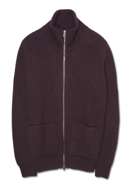 GRP Full Zip Wool Cashmere Brown