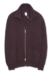 GRP Full Zip Wool Cashmere Brown