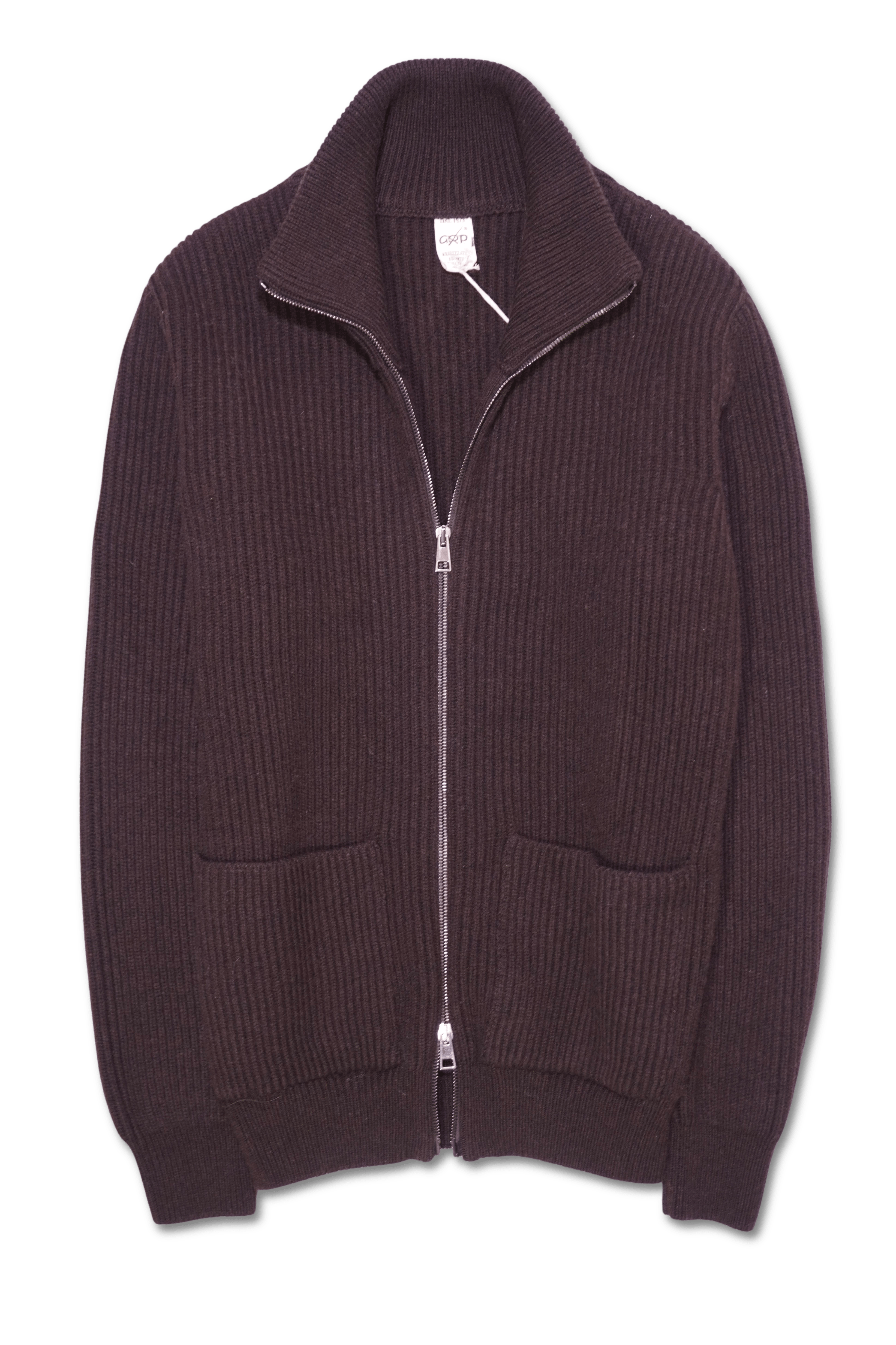 GRP Full Zip Wool Cashmere Brown
