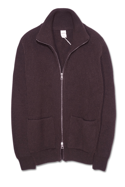 GRP Full Zip Wool Cashmere Brown