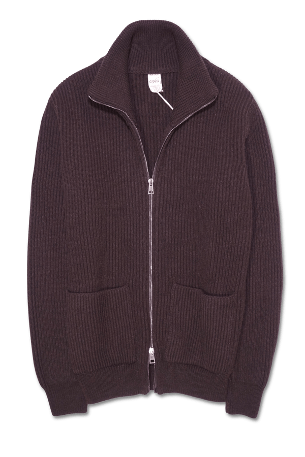 GRP Full Zip Wool Cashmere Brown