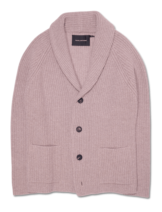 Tagliatore Shawl Cardigan Beige