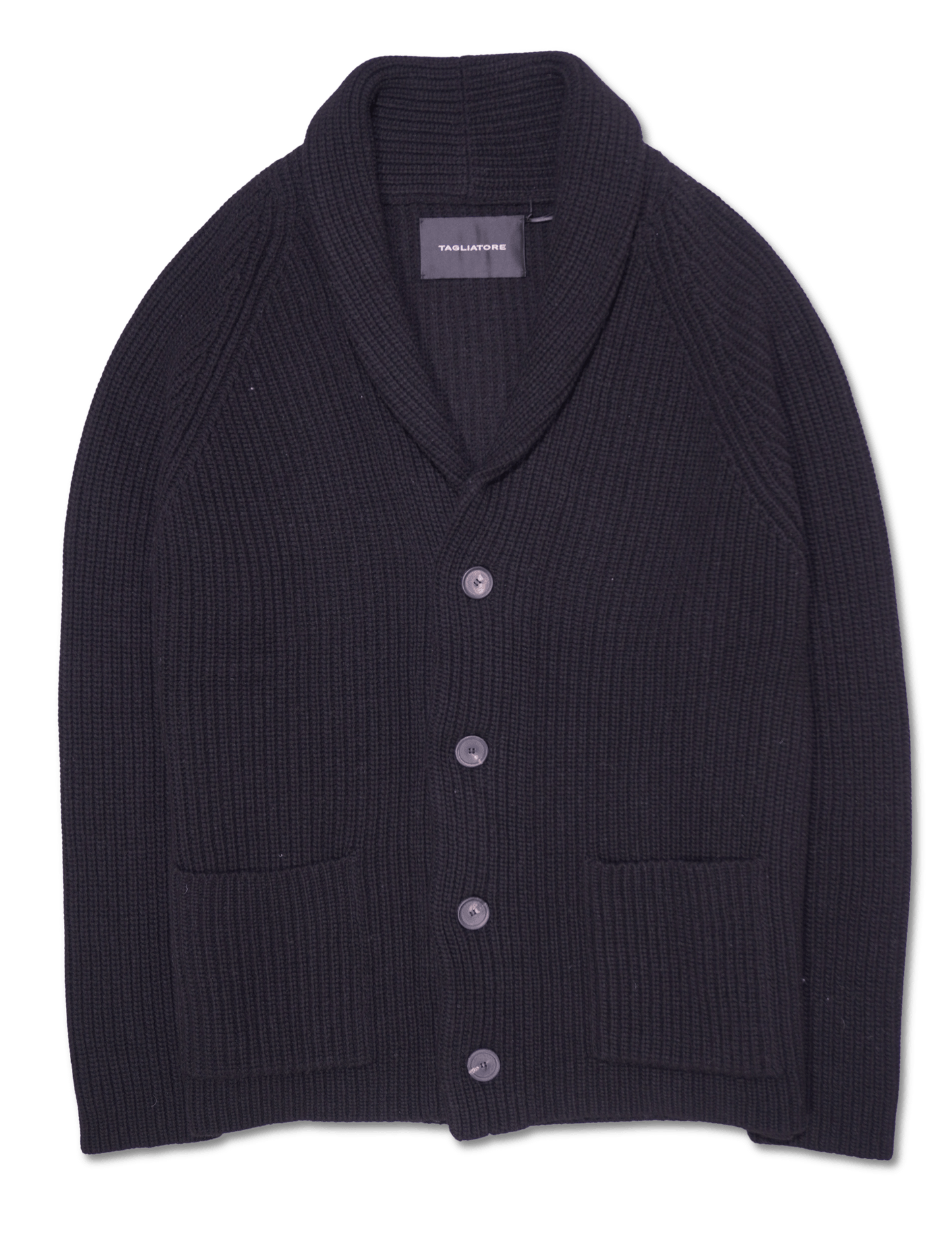Tagliatore Shawl Cardigan Black